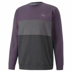 Puma Cloudspun Colourblock Crew Neck Golf Mid Layer 535458
