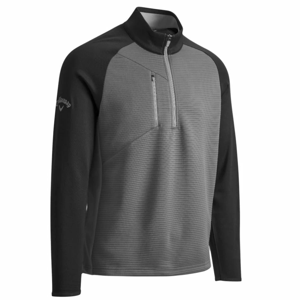 Callaway Ottoman Fleece 1/4 Zip Golf Sweater CGKFB0S3 1 Callaway Ottoman Fleece 1/4 Zip Golf Sweater CGKFB0S3