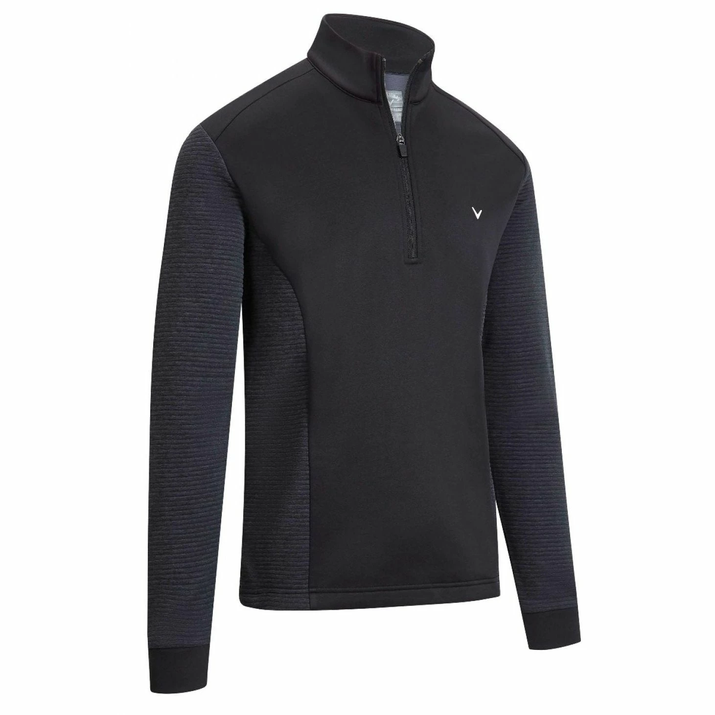 Callaway Ribbed Ottoman 1/4-Zip Golf Fleece CGKFA0C0 1 Callaway Ribbed Ottoman 1/4-Zip Golf Fleece CGKFA0C0