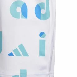 Adidas Junior Graphic Print Golf Polo Shirt HC0250 -golf gloves Shop HC0250 5 APPAREL Photography DetailView2 white