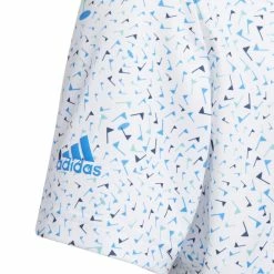 Adidas Junior Flag Golf Polo Shirt HD4952 -golf gloves Shop HD4952 4 APPAREL Photography DetailView1 white
