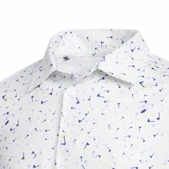 Adidas Junior Flag Golf Polo Shirt HD4953 -golf gloves Shop HD4953 4 APPAREL Photography DetailView1 white