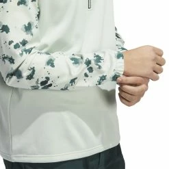 Adidas Splatter Print 1/4-Zip Golf Mid Layer HN7174 -golf gloves Shop HN7174 8 APPAREL OnModel DetailView2 white