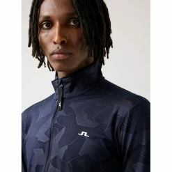 J.Lindeberg Luke Half Zip Golf Mid Layer SMJS04437 -golf gloves Shop J Lindeberg Luke Half Zip Golf Mid Layer SMJS 6