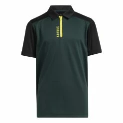 Junior Adidas Zip Golf Polo Shirt HD1066