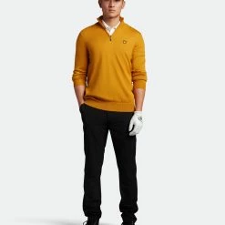 Lyle & Scott Quarter Zip Golf Pullover KN1041G 6 Lyle & Scott Quarter Zip Golf Pullover KN1041G -golf gloves Shop KN1041G A06 02