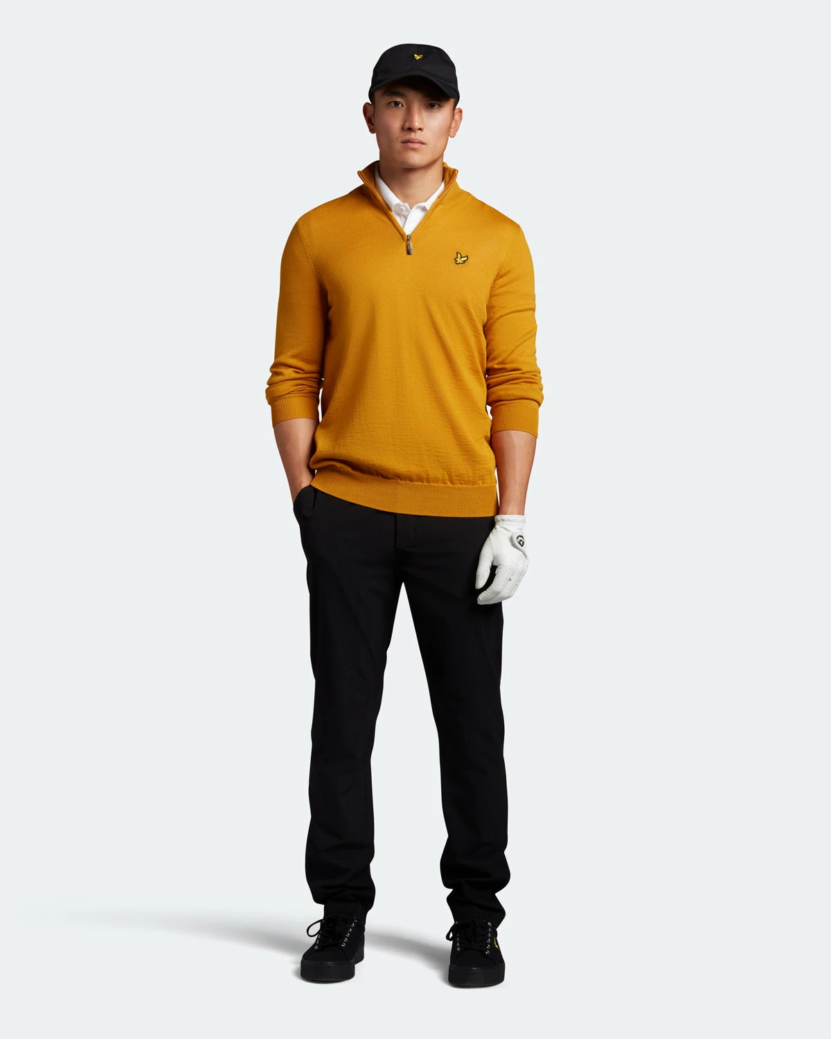 Lyle & Scott Quarter Zip Golf Pullover KN1041G 3 Lyle & Scott Quarter Zip Golf Pullover KN1041G - Image 3
