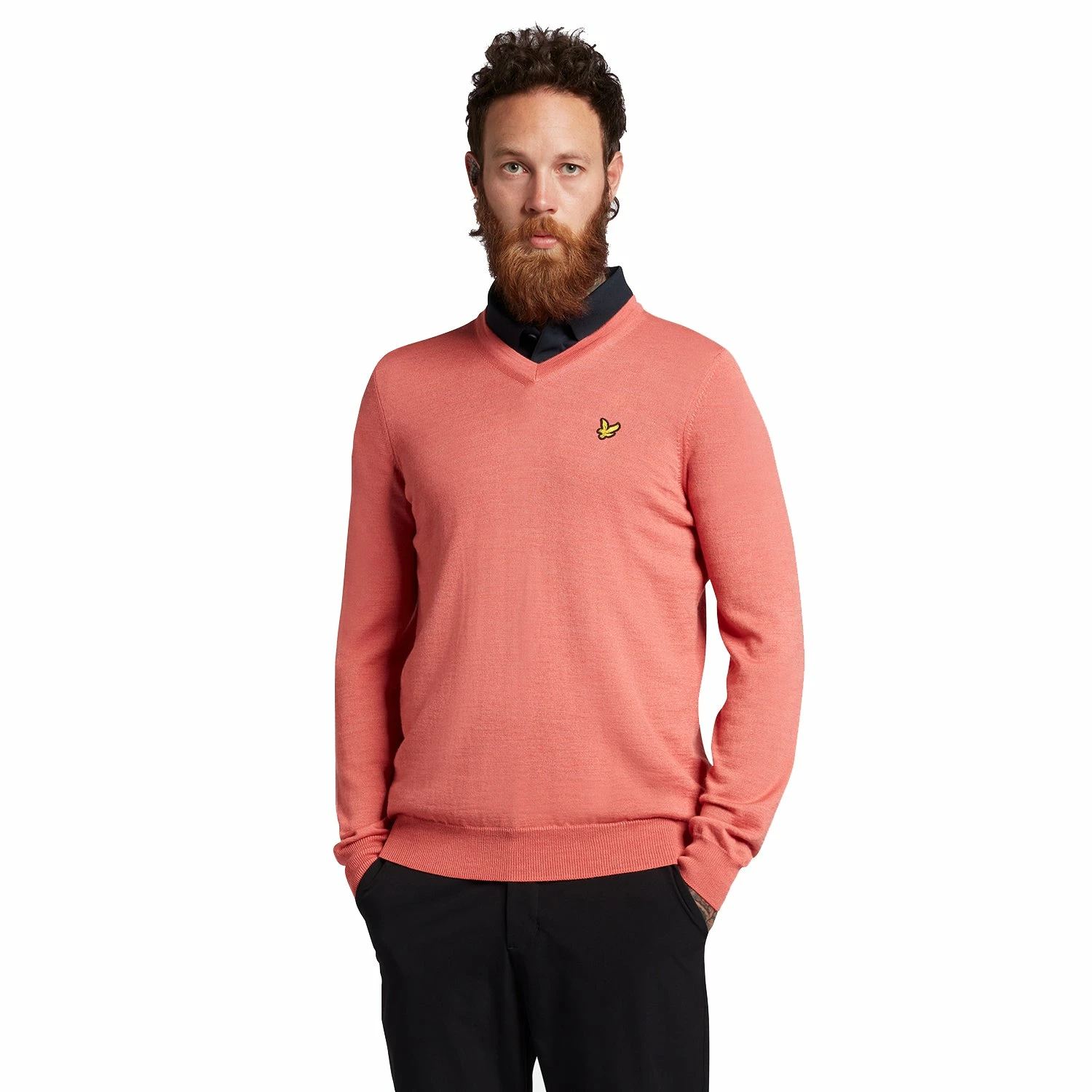 Lyle & Scott V-Neck Golf Pullover KN1040 1 Lyle & Scott V-Neck Golf Pullover KN1040