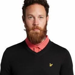 Lyle & Scott V-Neck Golf Pullover KN1040 -golf gloves Shop Lyle Scott V Neck Golf Pullover KN1040 6
