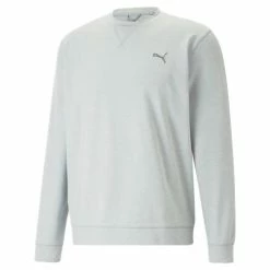 Puma Cloudspun Heather Crew Neck Golf Sweater 537467