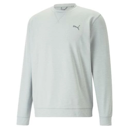 Puma Cloudspun Heather Crew Neck Golf Sweater 537467 1 Puma Cloudspun Heather Crew Neck Golf Sweater 537467