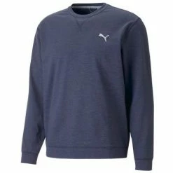 Puma Cloudspun Heather Crew Neck Golf Sweater 537467