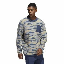 Adidas Texture Print Crew Neck Golf Pullover HF6525 8 Adidas Texture Print Crew Neck Golf Pullover HF6525 -golf gloves Shop adidas Texture Print Crew Neck Golf Pullover HF6525 8